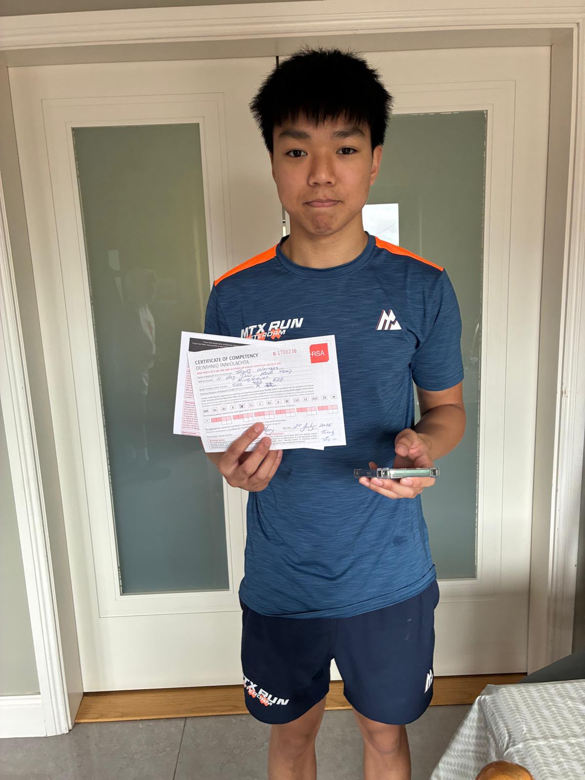 Recent test pass